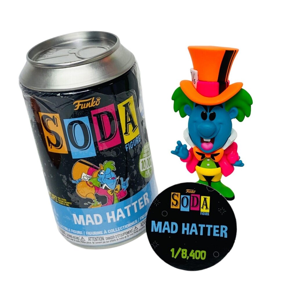 Funko Exclusive Disney Limited Edition Soda Mad Hatter Figure Black Light 1/8400